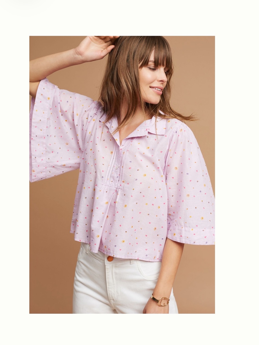 Anthro Eliot Popover Blouse, S